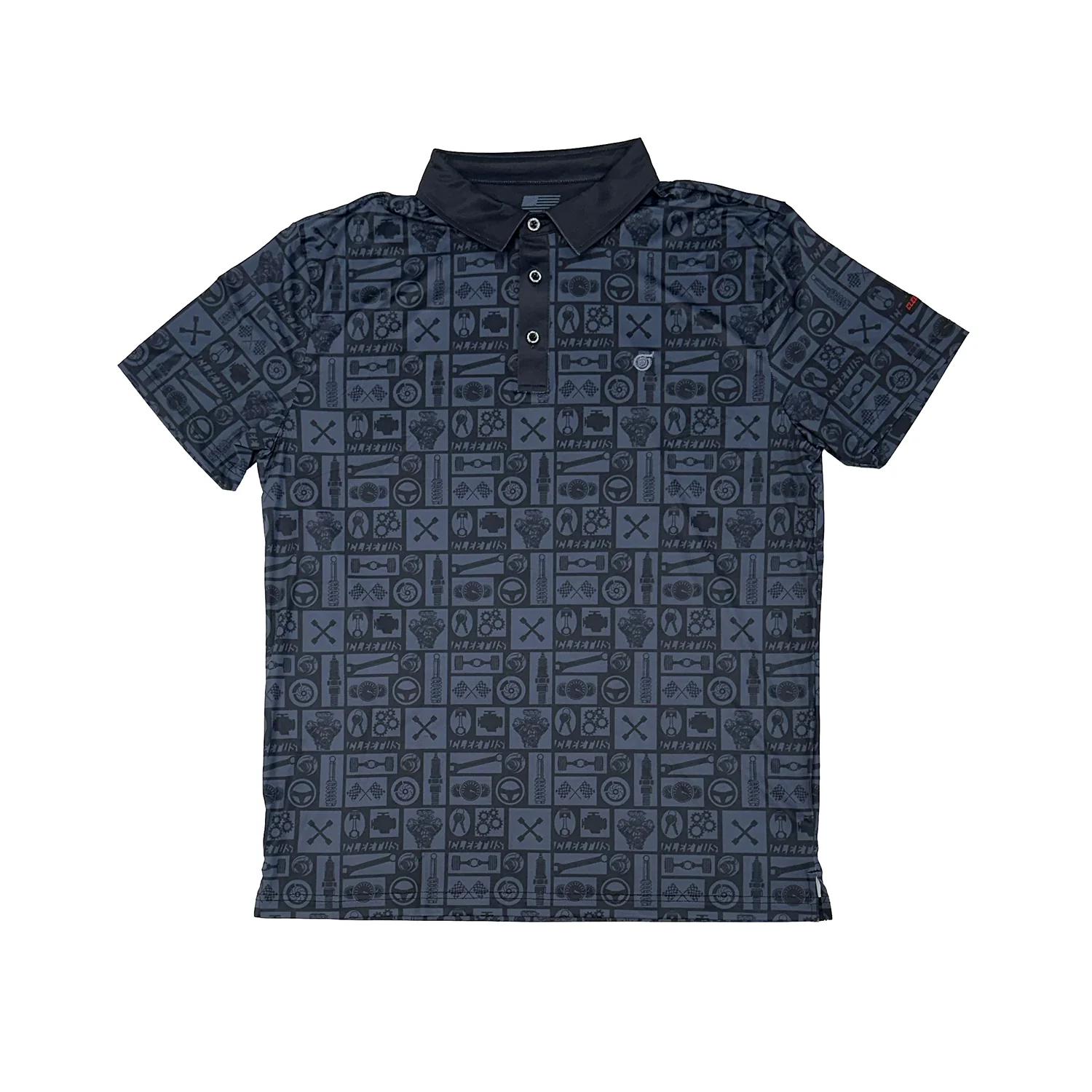 Cleetus Black Performance Polo - Image 5