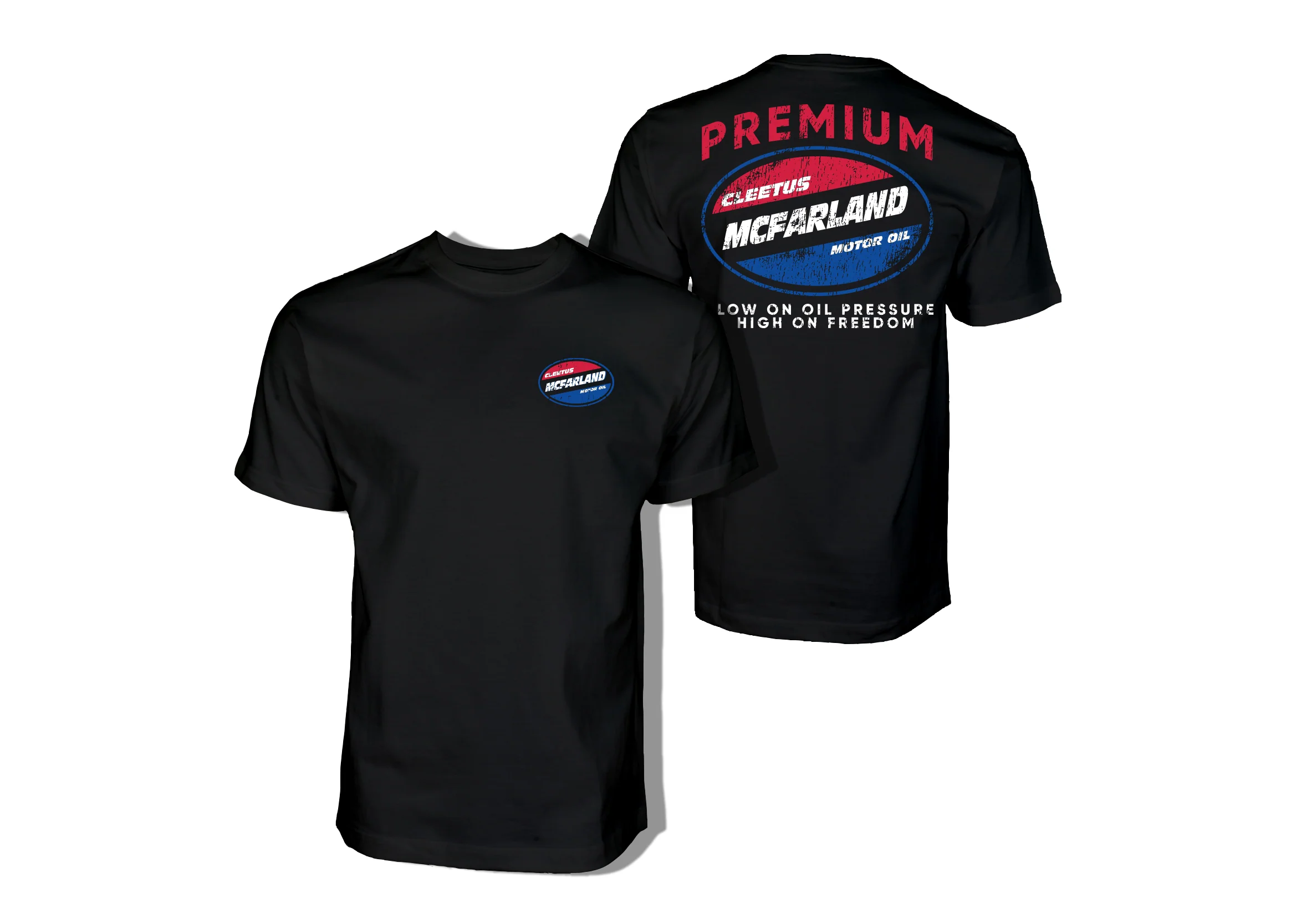 Cleetus Motor Oil Shirt (Black or White)