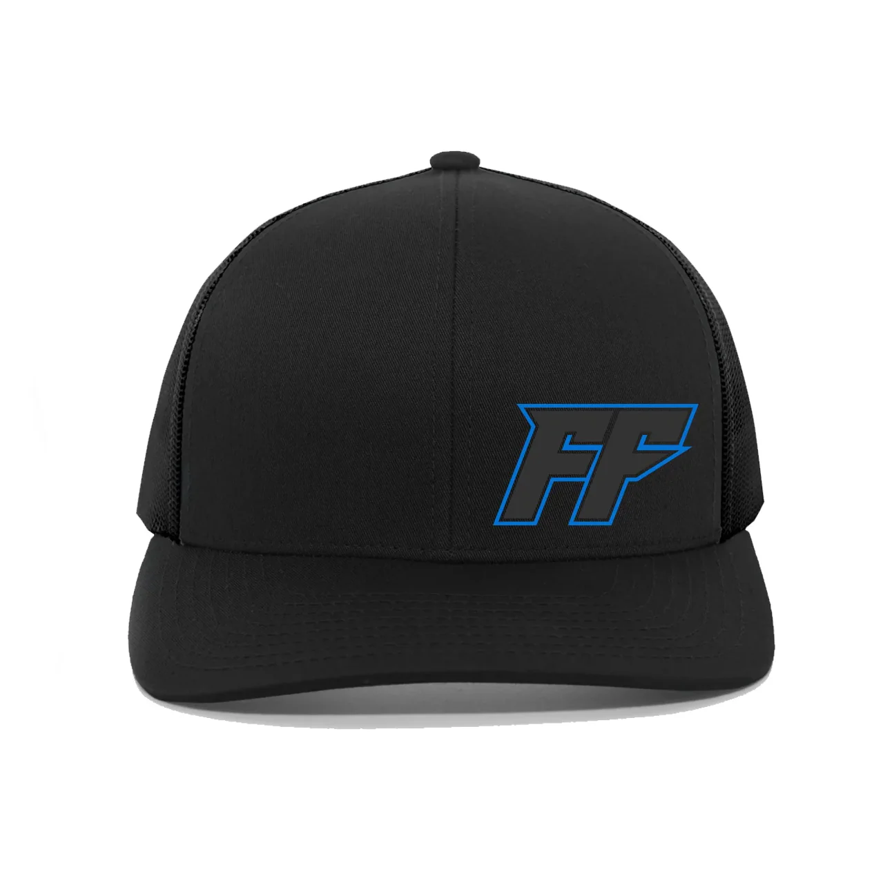 Freedom Factory Black Hat (2 options blue trim or red trim) - Image 2