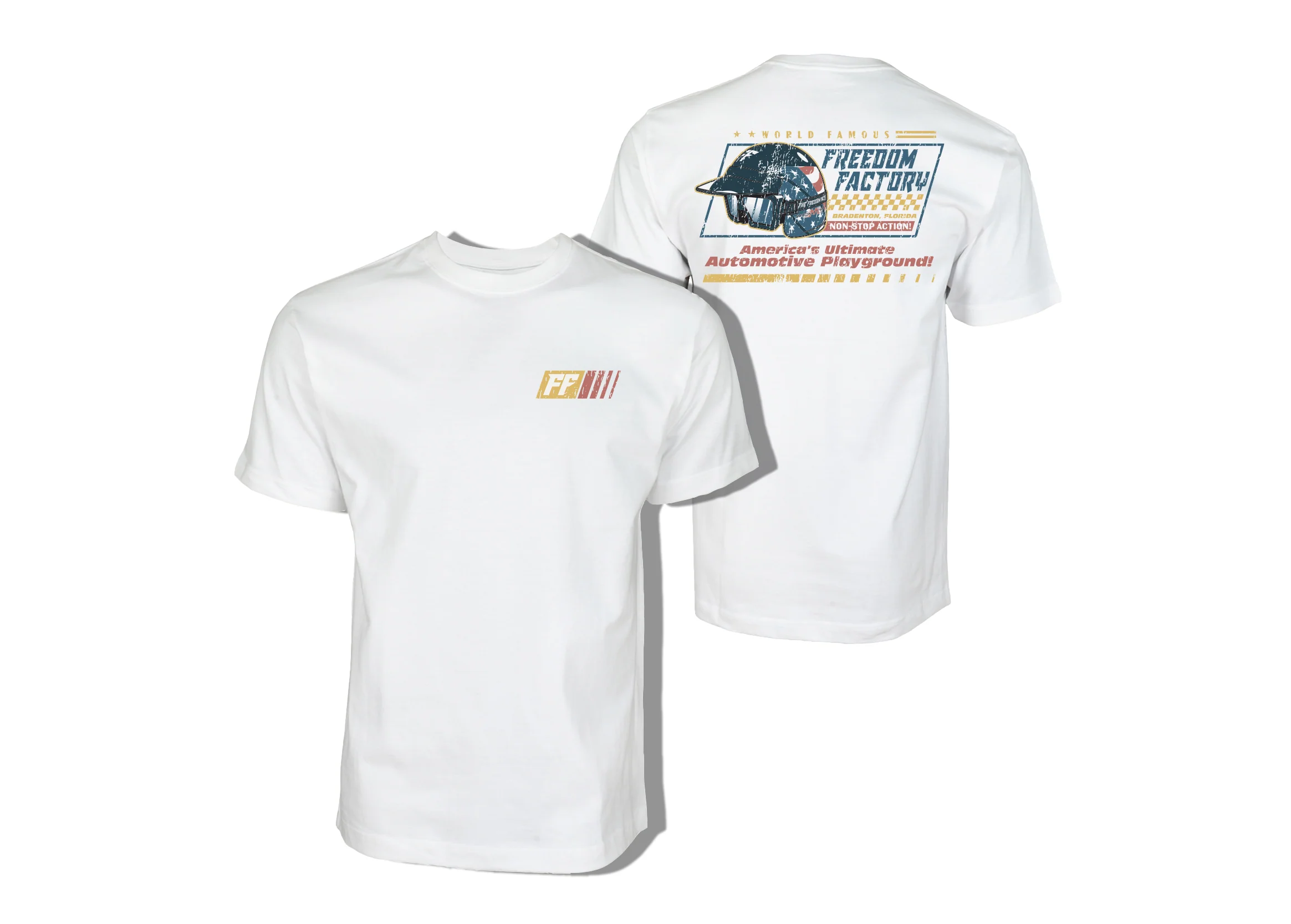 Freedom Factory Helmet Shirt (Navy or White options) - Image 2