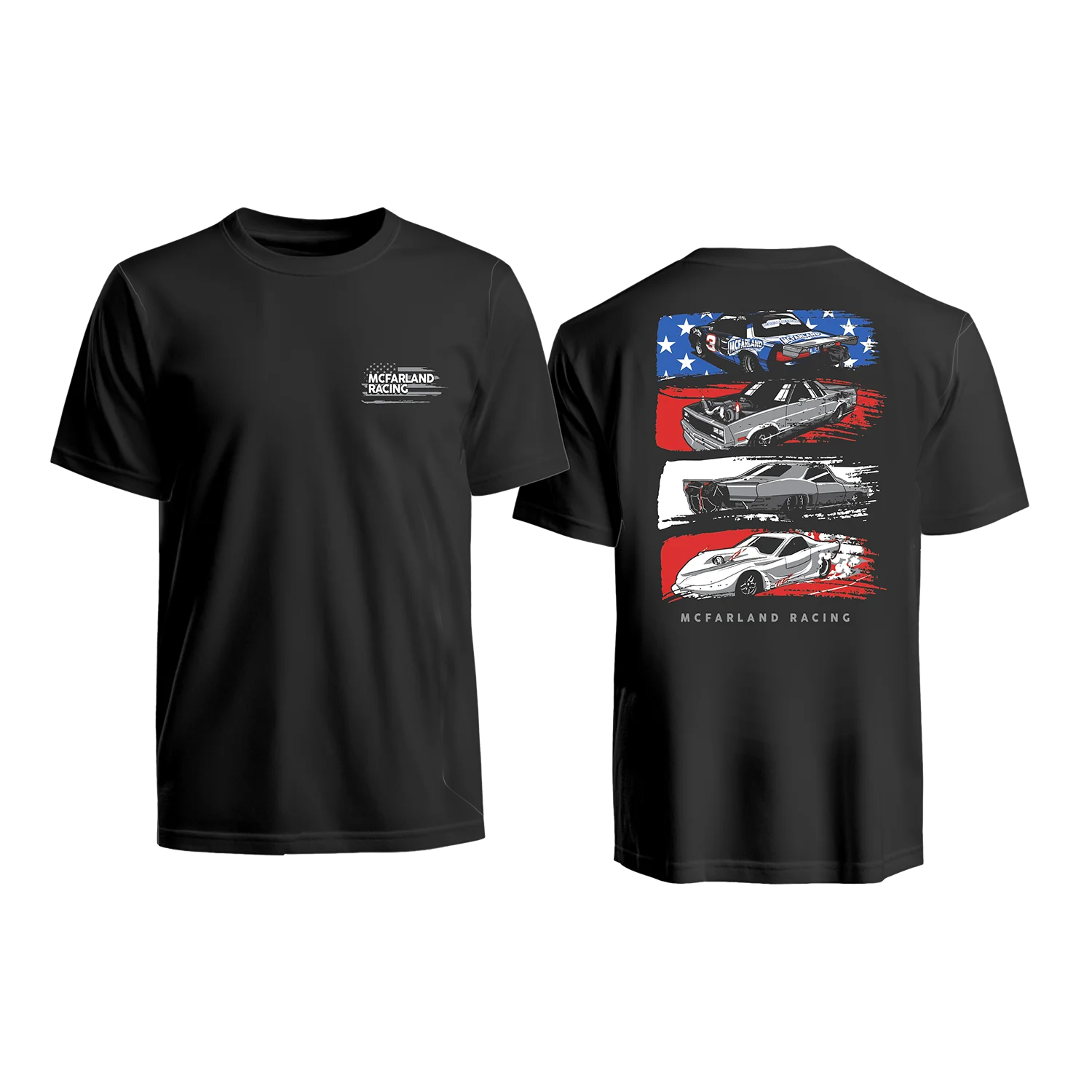 McFarland Racing 4 Flag Shirt